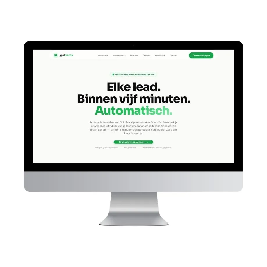 Snelreactie.nl dashboard - automatisch reageren op leads